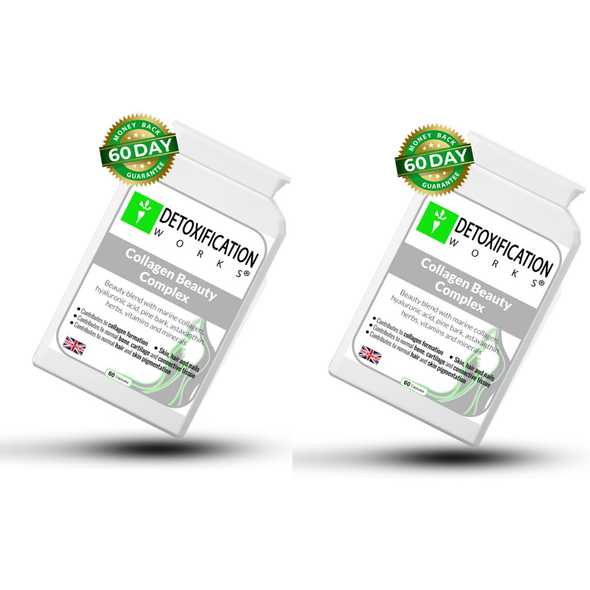 2 Pack Collagen Beauty Complex (120 - Day Supply) - Detox Works ®