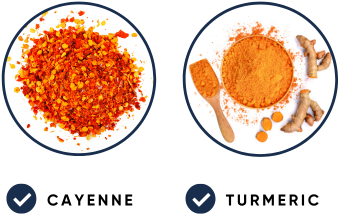 Cayenne and turmeric