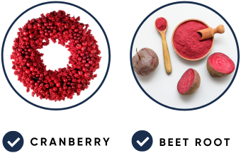 cranberry and beet root