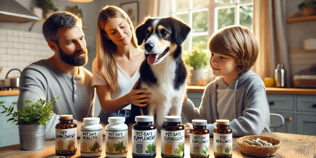 family-choosing-pet-safe-dog-supplements