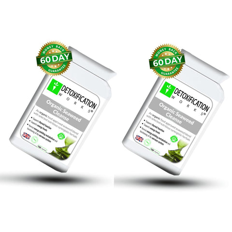 2 Pack Organic Seaweed Cleanse (200 Capsules) - Detox Works ®