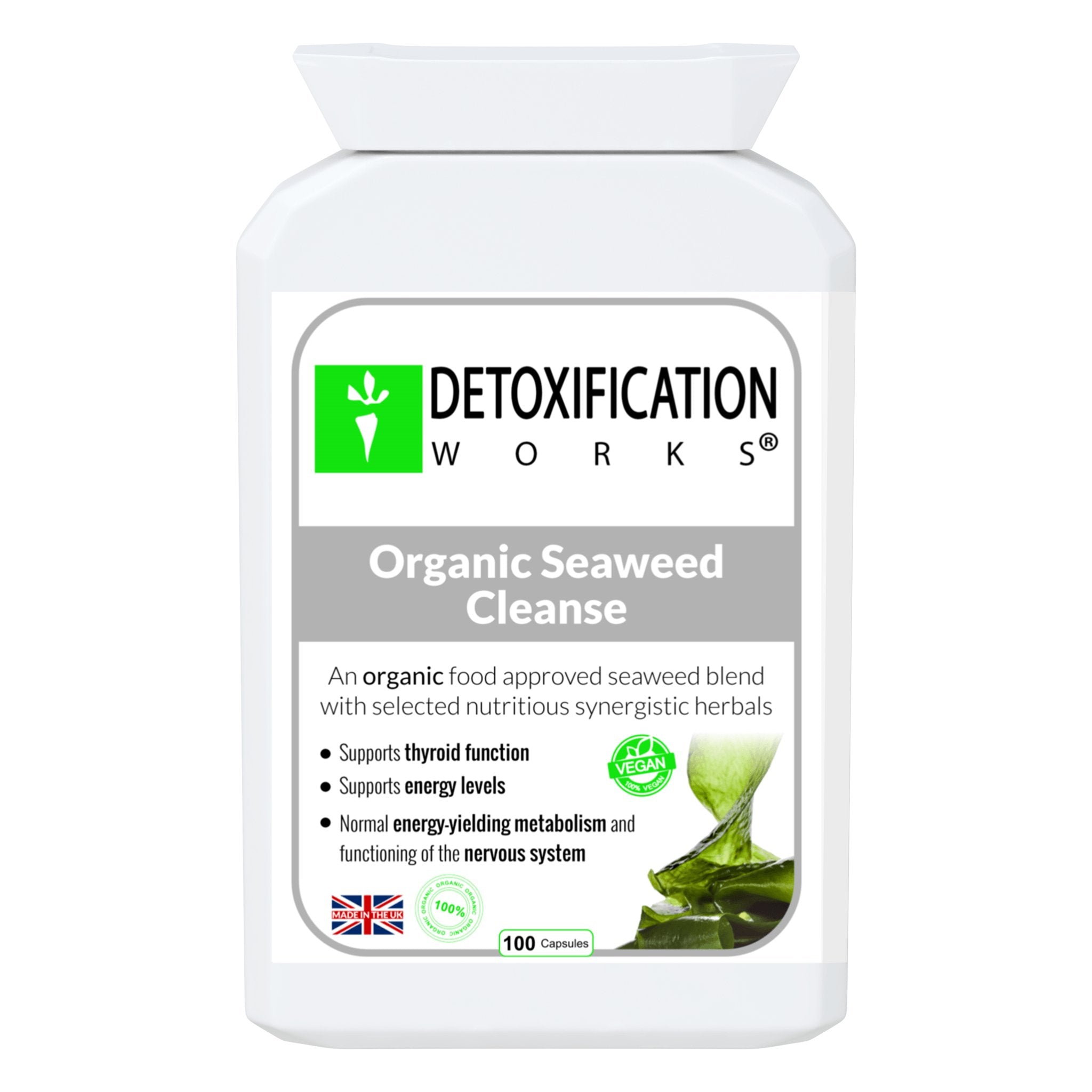 2 Pack Organic Seaweed Cleanse (200 Capsules) - Detox Works ®