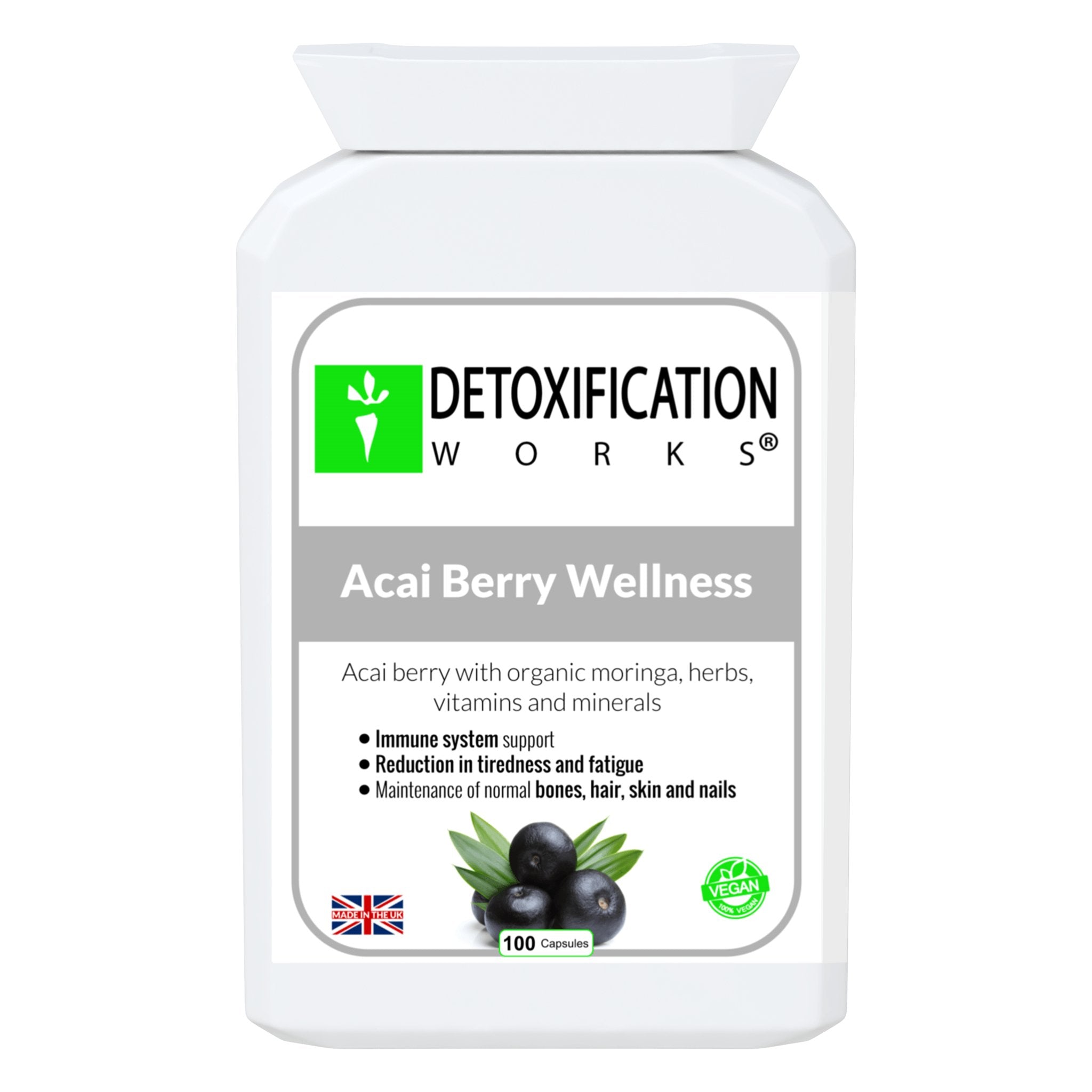 Acai Berry Wellness (100 Capsules) - Detox Works ®