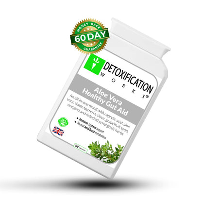 Aloe Vera Healthy Gut Aid (60 Capsules) - Detox Works ®