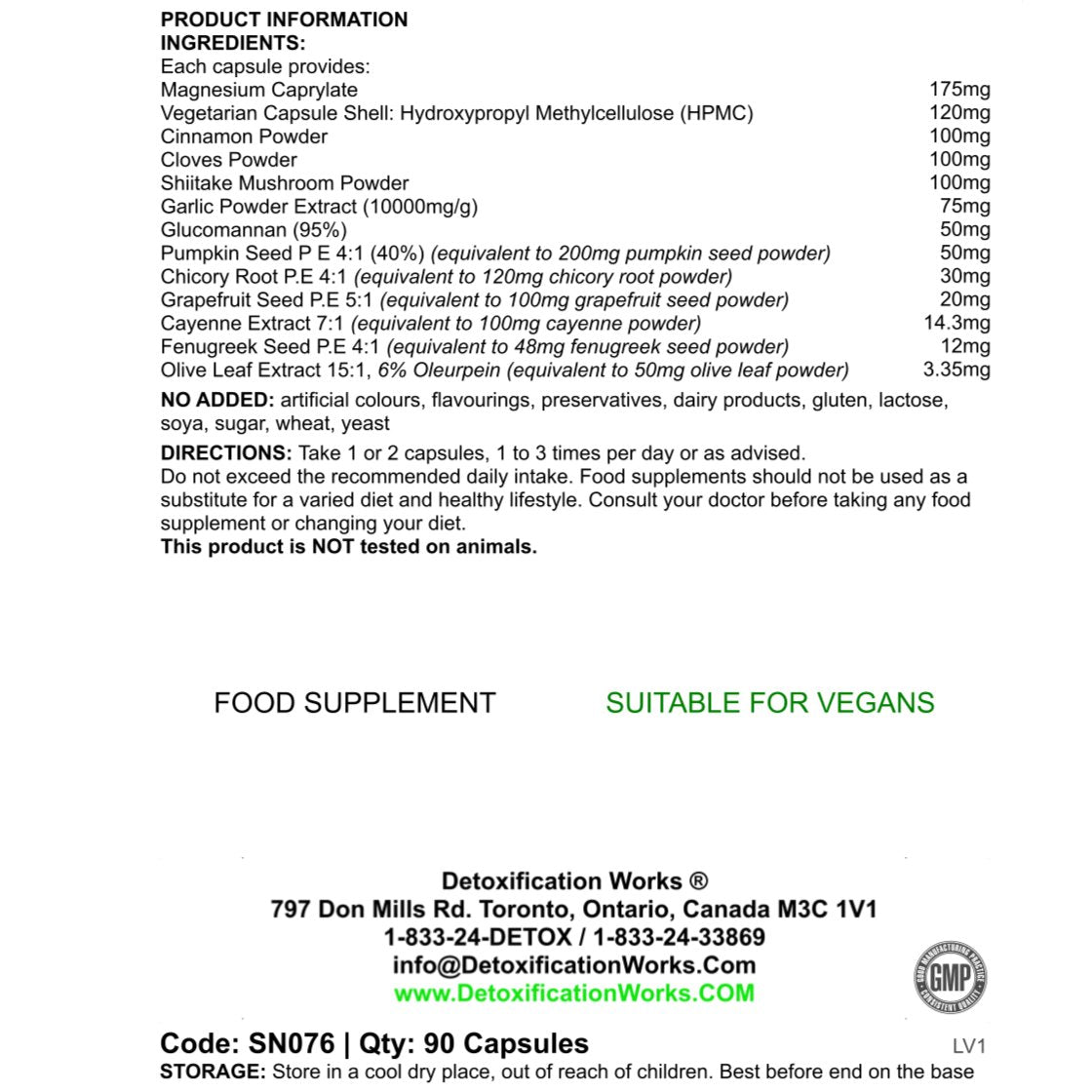 Gastro Power Cleanse (90 Capsules) - Detox Works ®