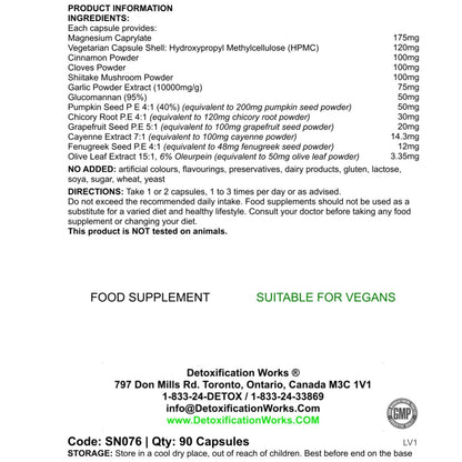 Gastro Power Cleanse (90 Capsules) - Detox Works ®