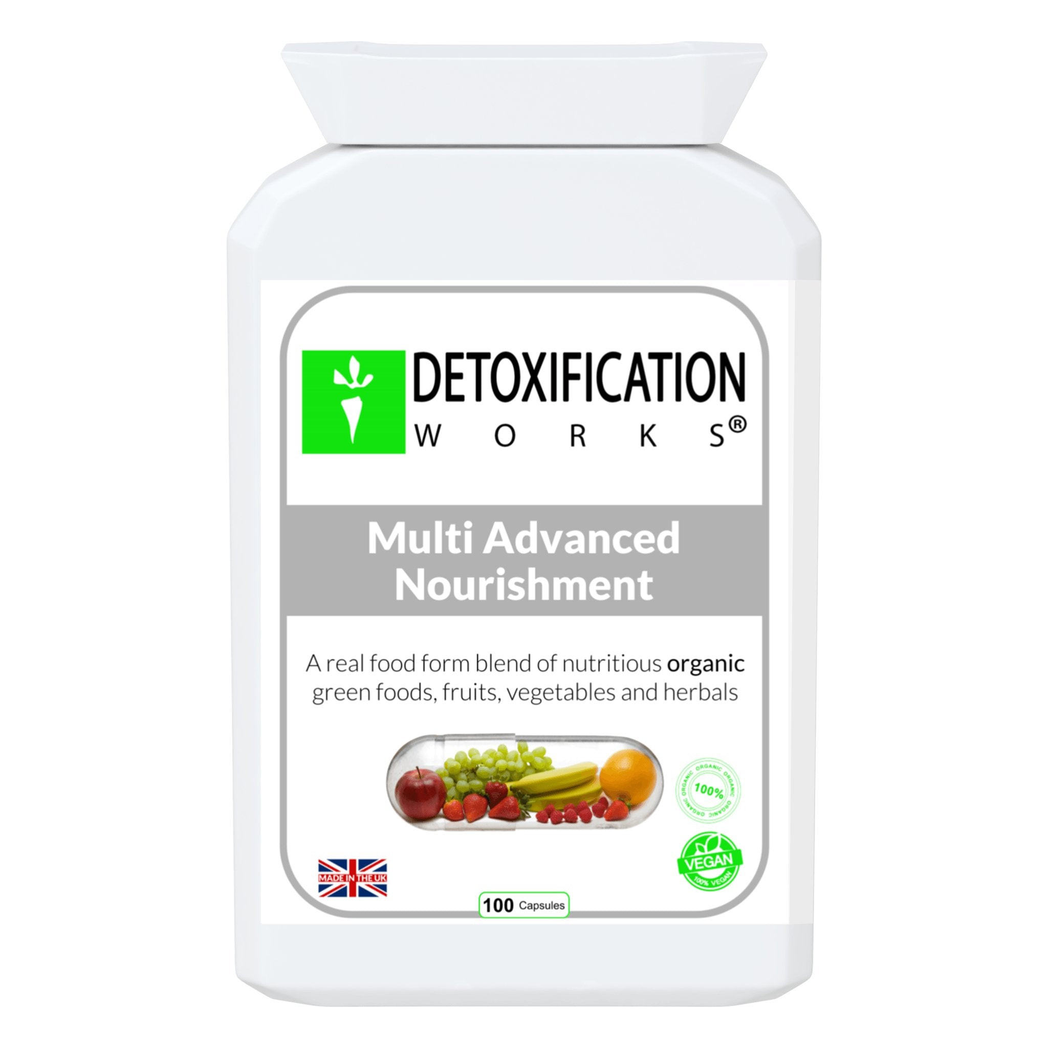 Multi Advanced Nourishment (100 Capsules) - Detox Works ®