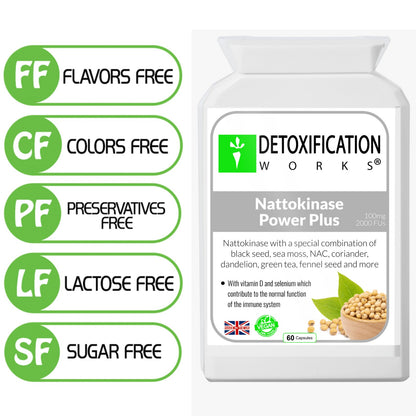 Nattokinase Power Plus (60 Day Supply) - Detox Works ®