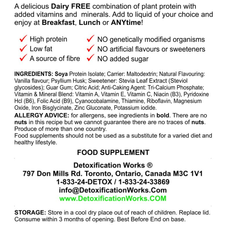 Pro Meal (Natural Vanilla Flavor) - Detox Works ®