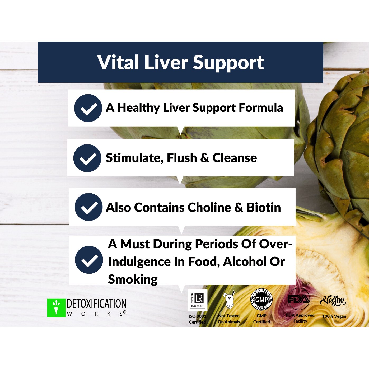 Vital Liver Support (60 Capsules) - Detox Works ®