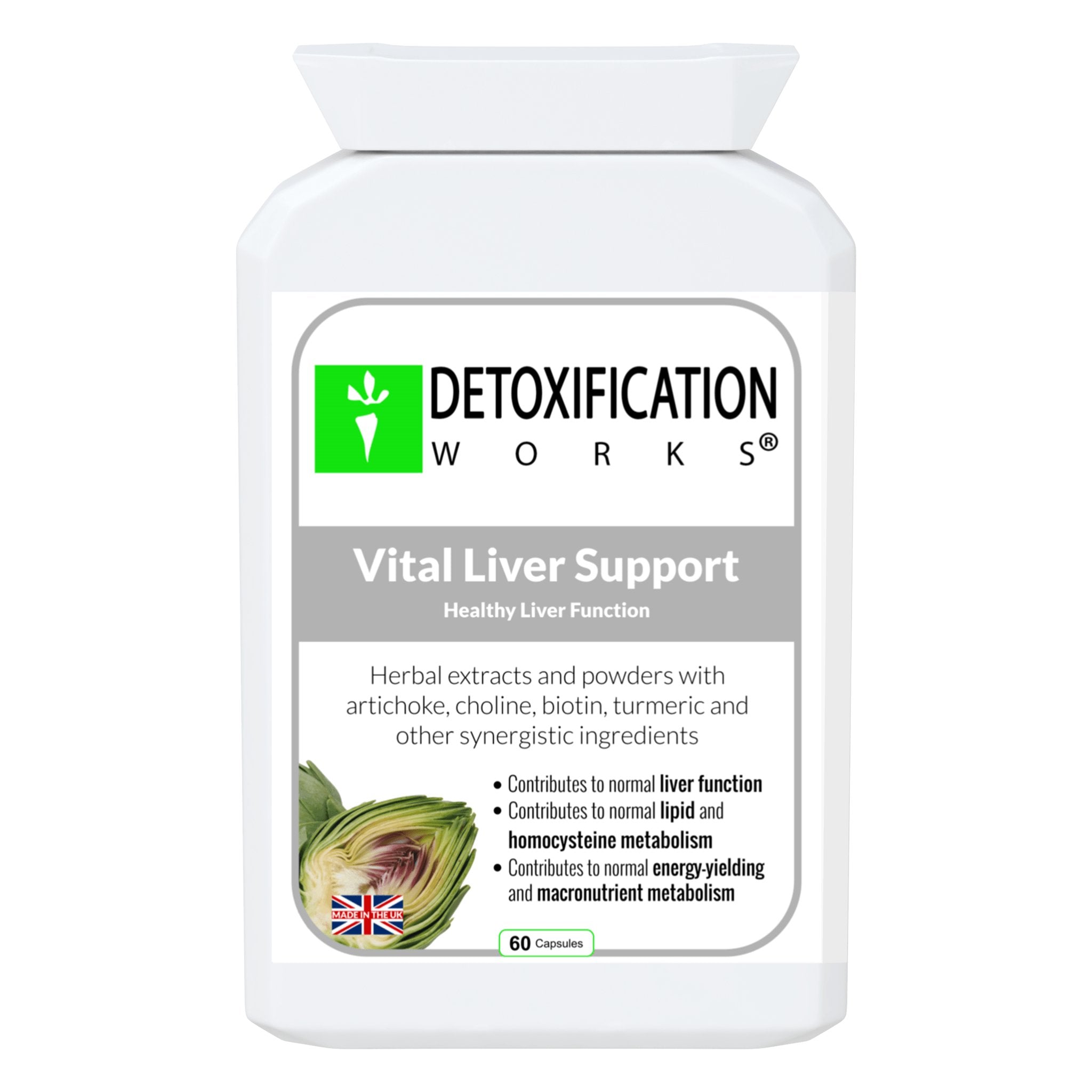 Vital Liver Support (60 Capsules) - Detox Works ®