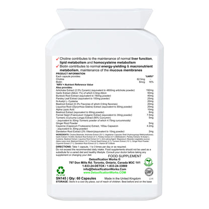 Vital Liver Support (60 Capsules) - Detox Works ®