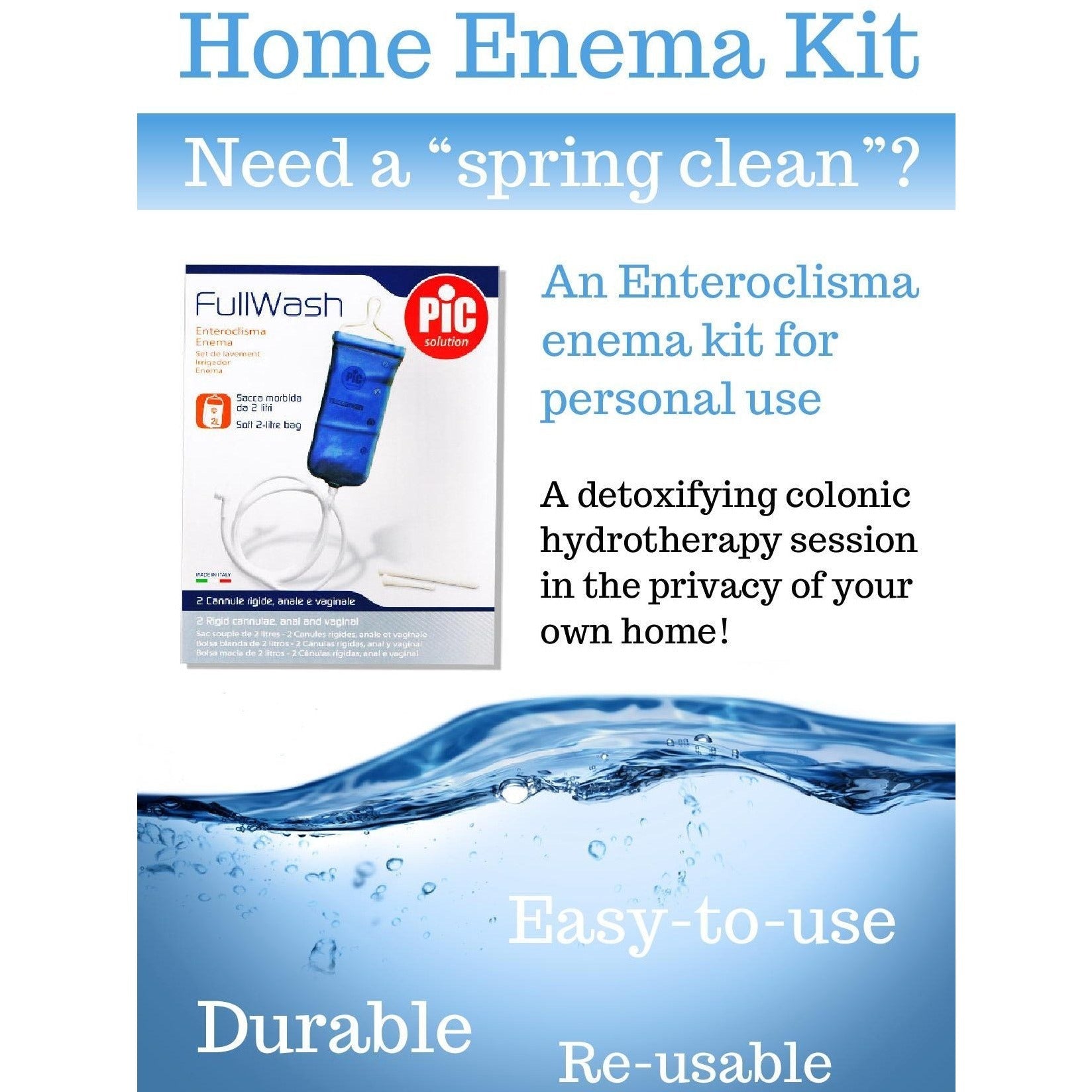 Enema Kit (2 Liter Capacity) - Detox Works ®