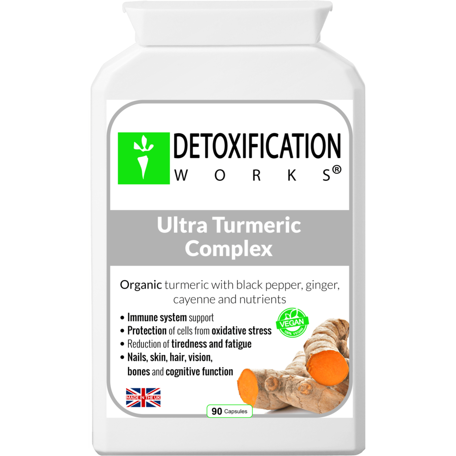Ultra Turmeric Complex (90 Capsules) - Detox Works ®